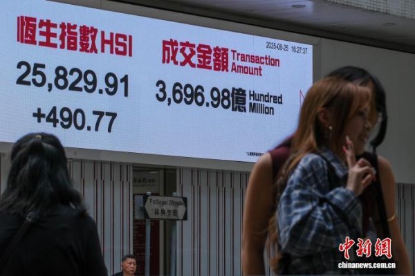 顶级配资 港股三大指数集体走强&#32;恒指盘中创近4年新高